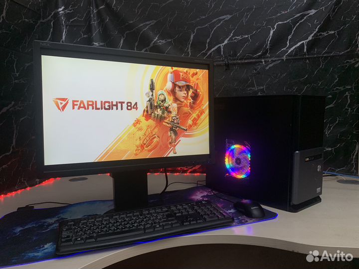 4 ядерный игровой компьютер с монитором под ключ