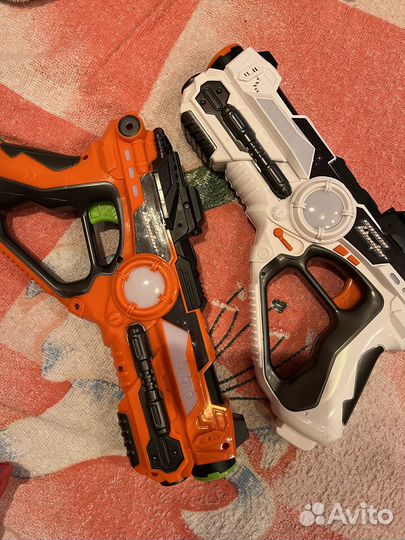 Бластер лазертаг и бластер nerf