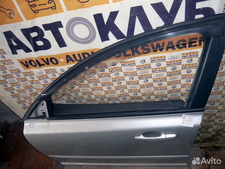 Дверь передняя левая S40-2 V50 Вольво Серебро