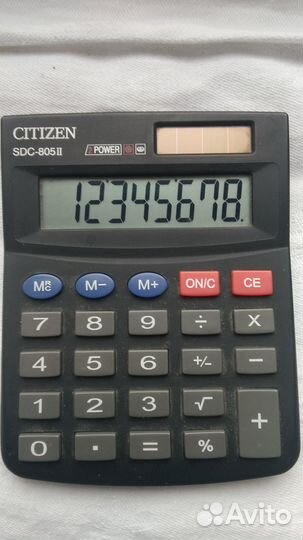 Калькулятор Citizen SDC-805 II