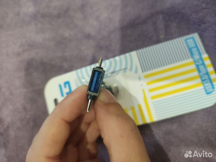 Переходник с micro usb + type-c на USB