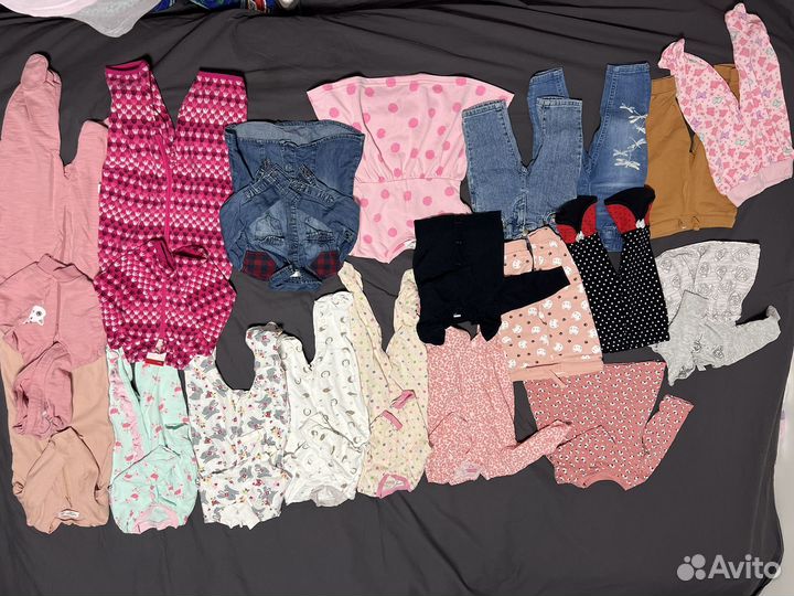 Вещи пакетом для девочки 74-80-86