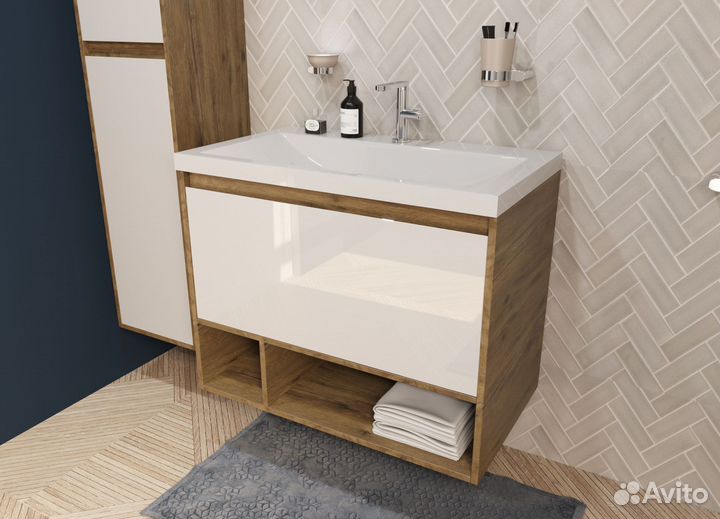 Тумба с раковиной Эстет Монако