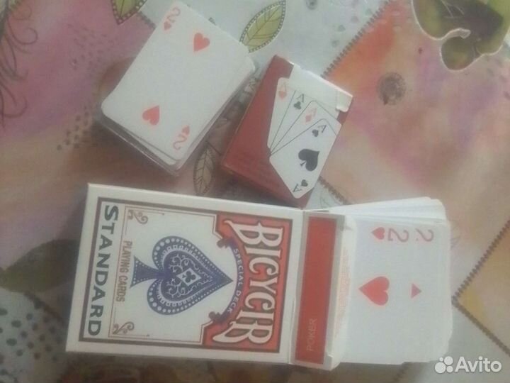 Карты игральные большие и маленькие