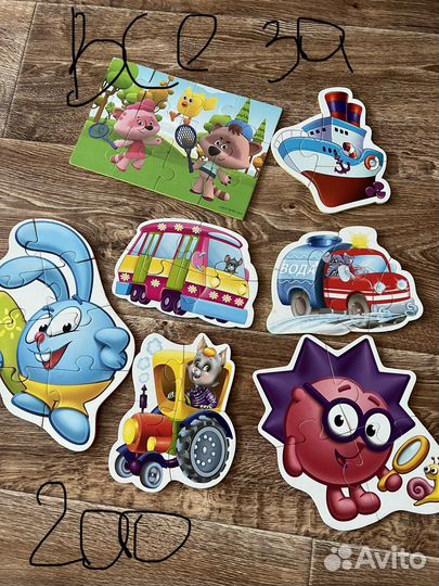 Детские развивающие пазлы игры