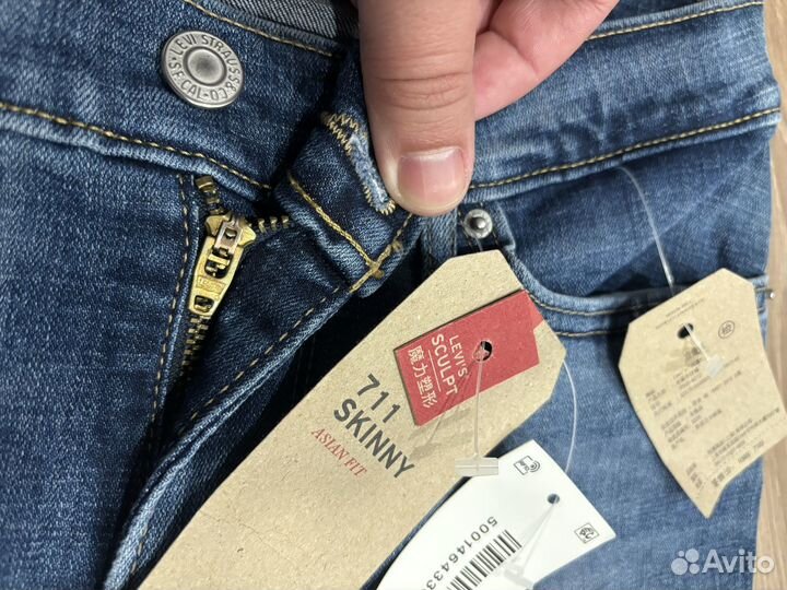 Джинсы Levis 711 27 30 Новые Оригинал