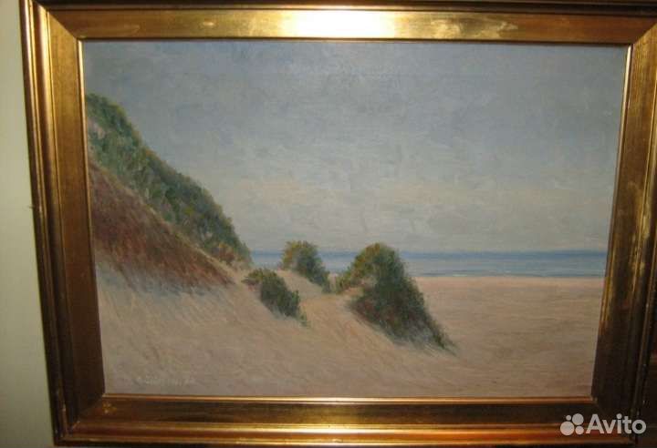 Антикварная картина холст масло