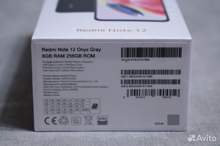 Xiaomi Redmi Note 12, 6/128 ГБ