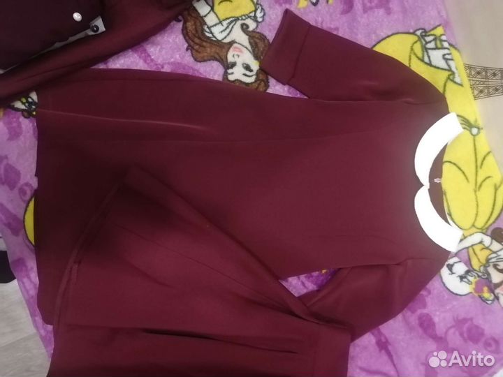 Школьная форма для девочки бордовая 134