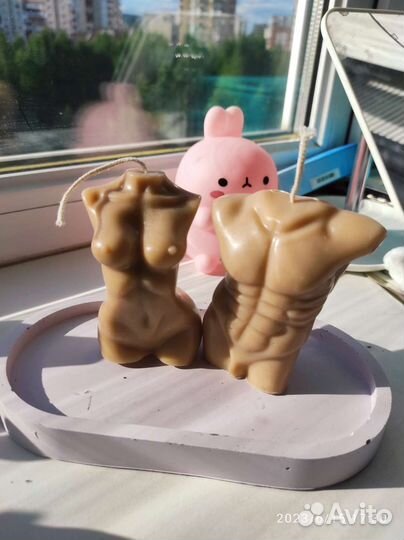 Свечи из пчелиного воска 10см