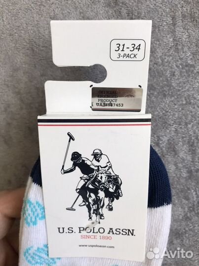 Носки U.S. Polo assn 3 шт для мальчика