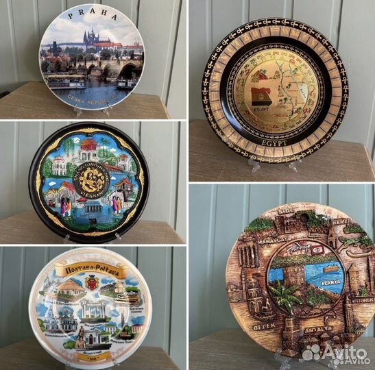 Декоративная настенная тарелка страны мира