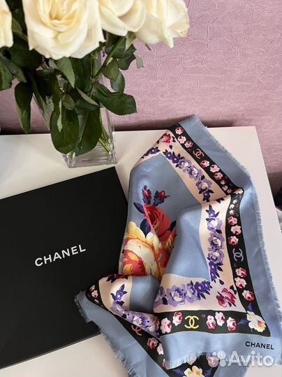 Платок шелковый chanel оригинал