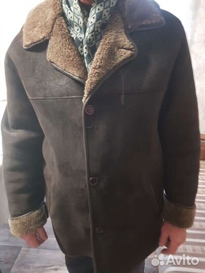 Дубленка натуральная мужская 48 50 размер