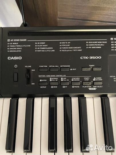 Синтезатор casio ctk 3500