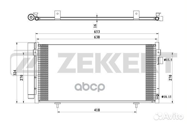 Радиатор конд. Subaru Forester (SH SJ) 08- Im