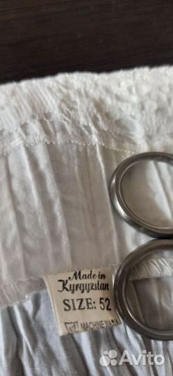 Юбка летняя, белая. Батист, отделана кружевом