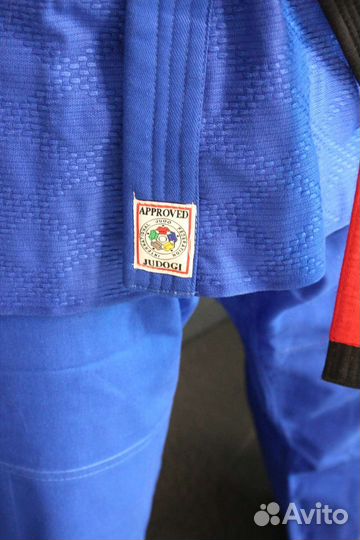 Дзюдо Кимоно Mizuno IJF yusho синий