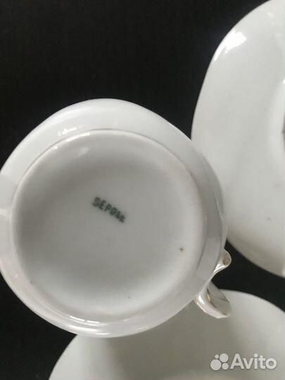 Кофейные пара Лимож Франция 19 век