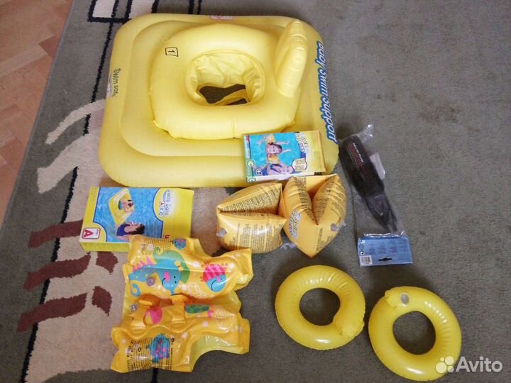 Надувной круг, нарукавники, жилет, для плавания