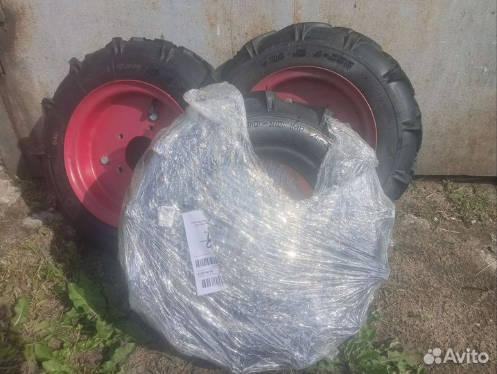 Колеса для мотоблока 4/10 + Покрышка новая