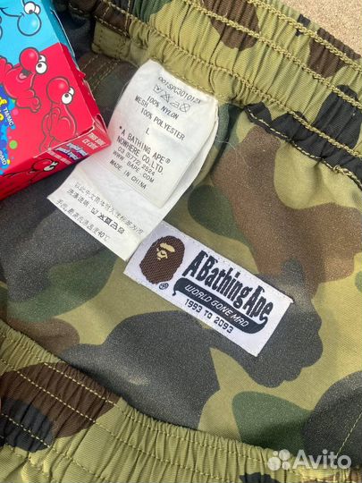 Bape camo beach shorts