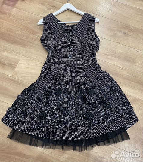 Платье с 3D аппликацией Paul Brial Размер S