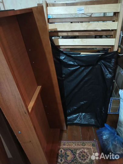 Кроватка с маятником (нат.дерево) +матрас, бортик