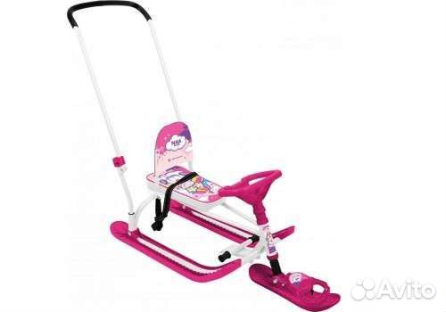 Снегокат,санки на лыжах новые Nika