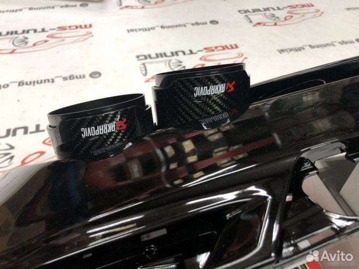 Диффузор BMW G30 M-Performance + Akrapovic black