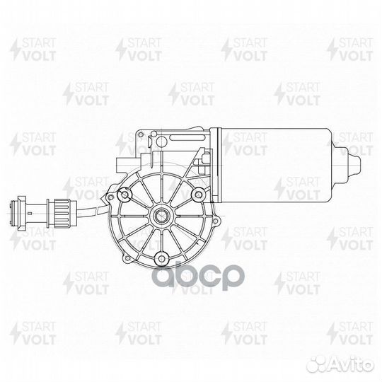 Моторедуктор стеклооч. для а/м MAN F2000 (98)