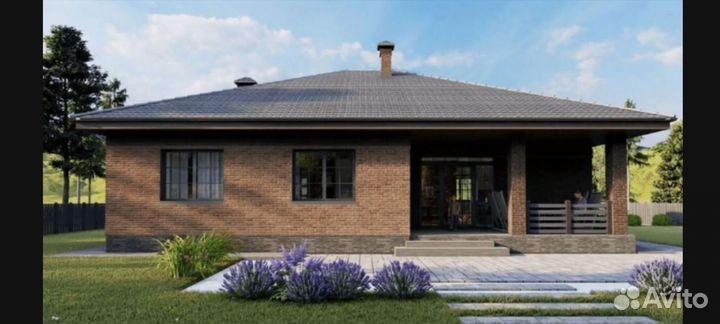 Готовый проект одноэтажного дома