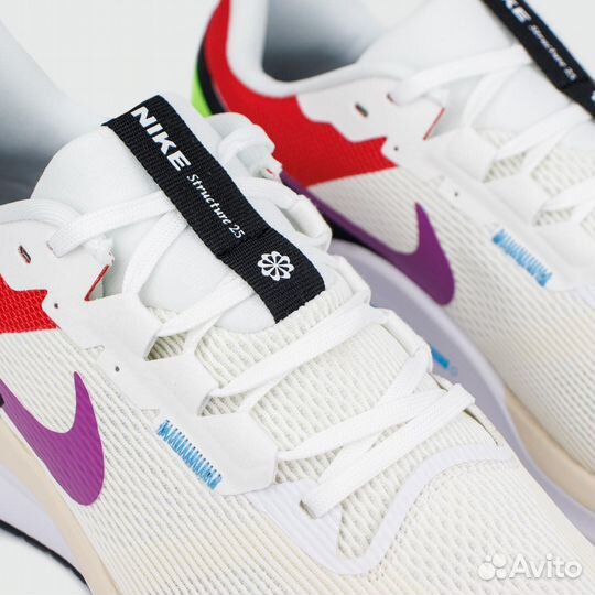 Nike Air Zoom Structure 25 Cream Red Purple
