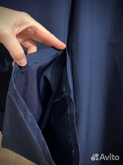 Брюки школьные клеш синий на девочку