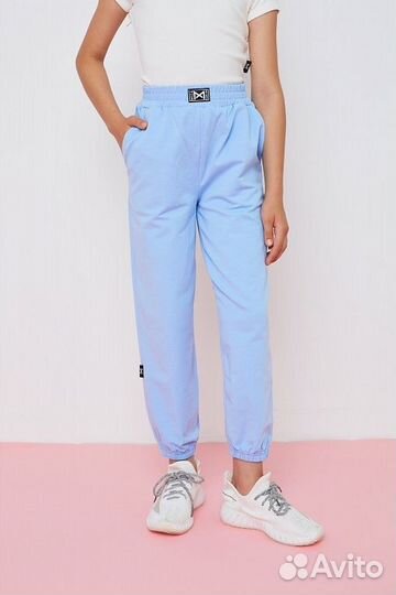 Джоггеры для девочек (голубые)