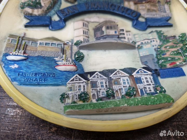 Старинная, Настенная тарелка Сан-Франциско, 14