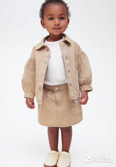 Джинсовая рубашка H&M 92