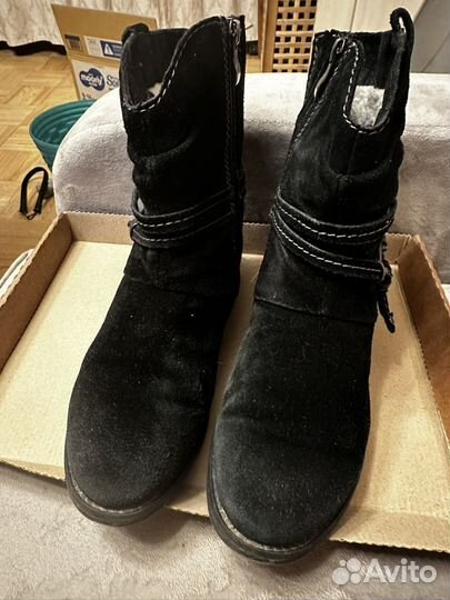 Сапоги женские натуральная замша 39