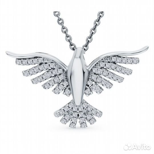 Подвеска Птица серебро 925