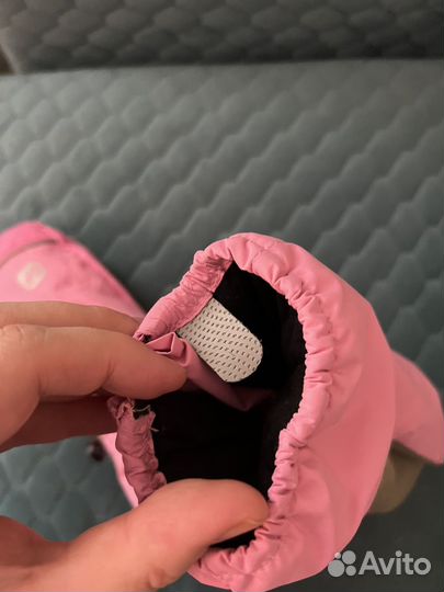 Варежки краги Kari 3/4 года розовые