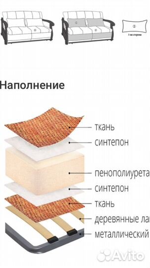 Диван женева канапе 140