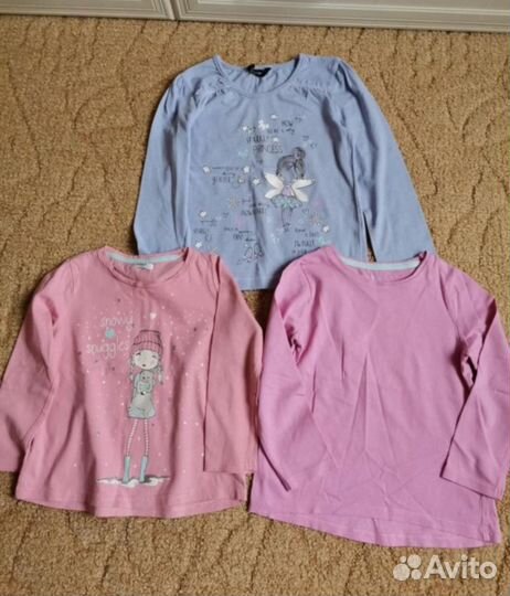 Лонгсливы хб на девочку