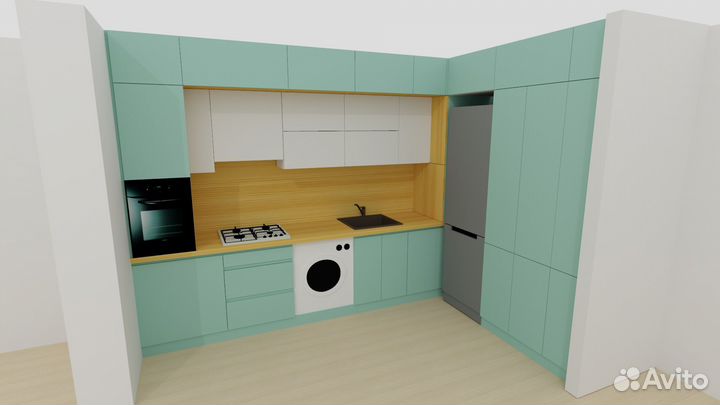 Дизайн-проект корпусной мебели кухня гардероб шкаф