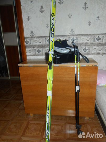 Лыжи беговые fisher 160 см