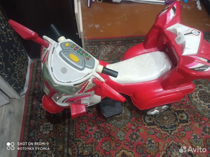 Детский мотоцикл на аккумуляторе бу