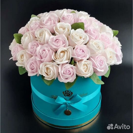 Букет из мыльных роз дня влюбленных