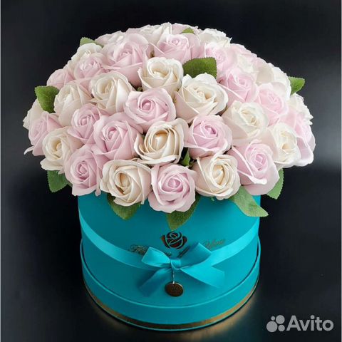 Букет из мыльных роз дня влюбленных