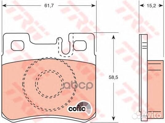 Колодки тормозные mercedes W210/W202/W124/W201