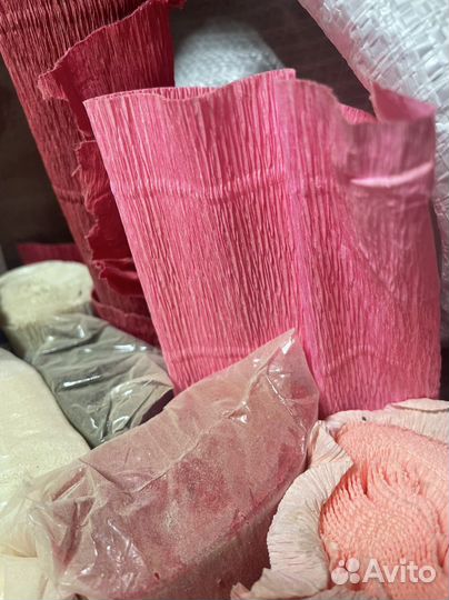 Креп бумага. Гофрированная бумага для творчества