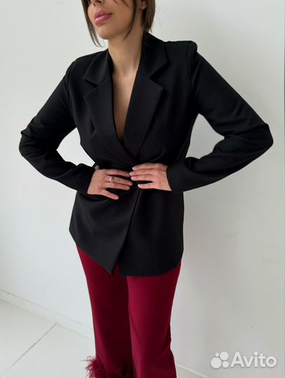 Пиджак новый черный размер s